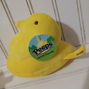 Peeps Yellow Chick Stuffed Animal Plush 4" Easter basket stuffer gift plush. Con